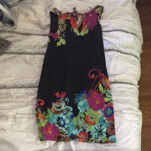 Colorful Floral Radzoli Dress